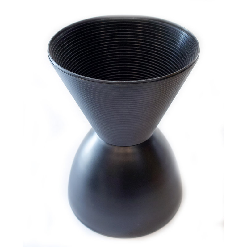 Tabouret décoratif en plastique Amadeo, Noir