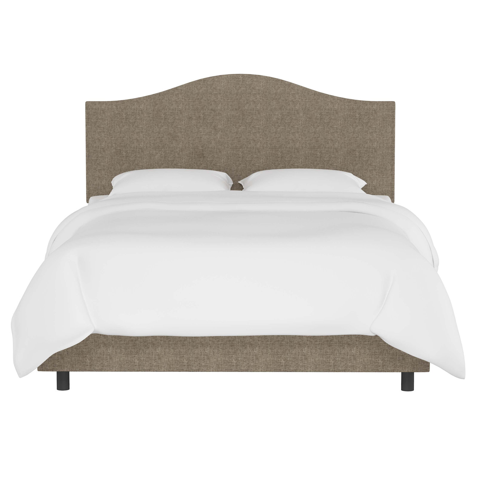 Morris Linen Upholstered Bed, King, Zuma Natural Textured Linen