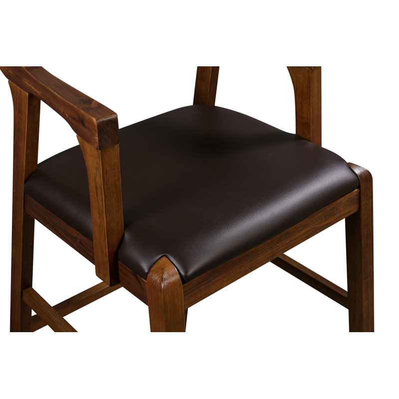Tabouret de bar stationnaire Kolpack - fini châtaignier brossé, Tabouret de bar (siège d'une hauteur de 29 po)