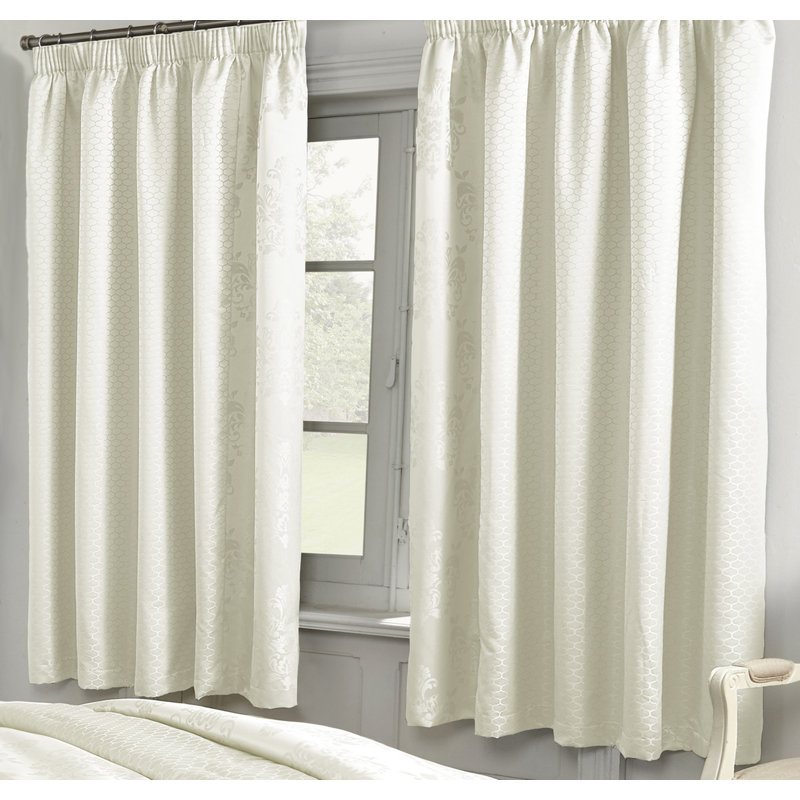 Gaskin Blackout Curtain Pair, Ivory