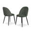 Velvet Upholstered Upholstered Back Side Chair-839655785
