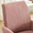 Pink Mid-Back Liftable Office Chair With Striped Corduroy Cover, Ergonomic Lumbar And Elbow Support, Golden Metal Base, Soft Memory Foam Padding, Exquisite Stitching, 26.86 Lb Product Weight For Use,-540299718