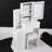 Makeup Vanity Set with Sliding Mirror