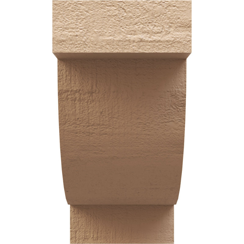 Queue de chevron en faux bois de cèdre brut Timberthane, l 4 po x H 8 po x L 28 po, brun clair apprêté