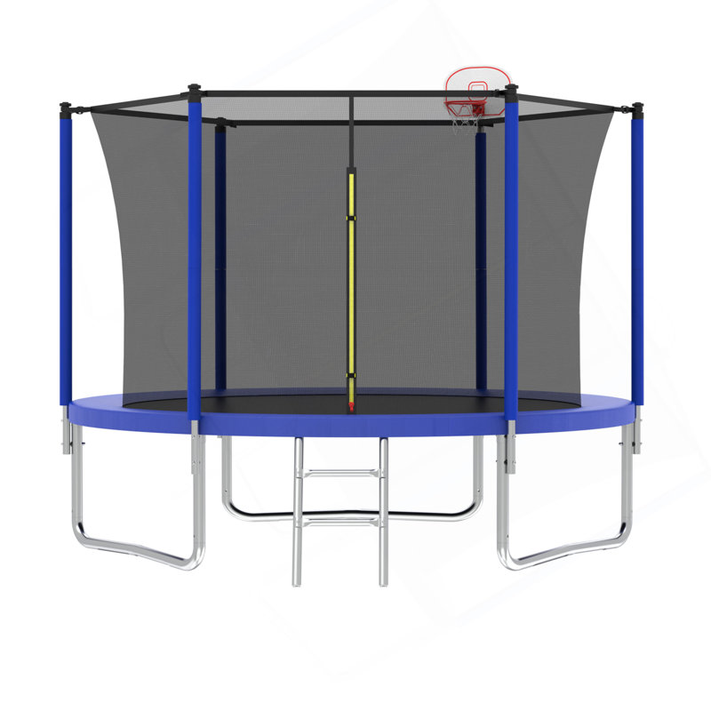 Trampoline 8 pi bleu