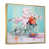 Toile avec cadre flottant or