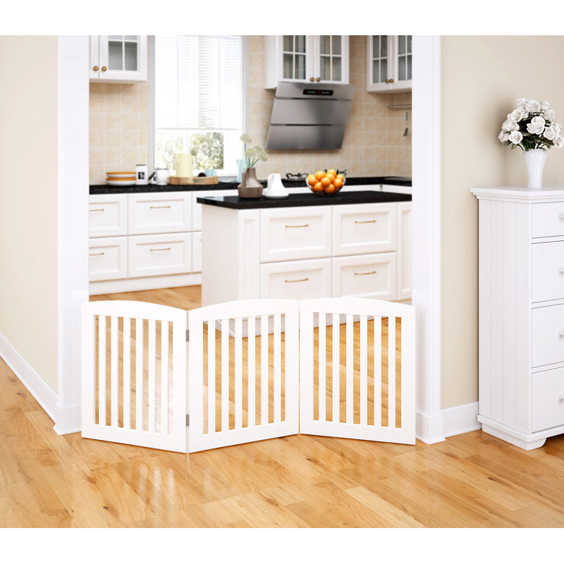 Benno Free Standing Pet Gate, White