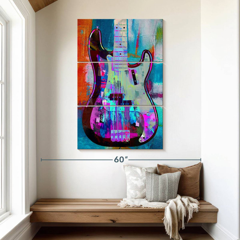 Abarca Painted Precision Bass, 50" H x 32" W