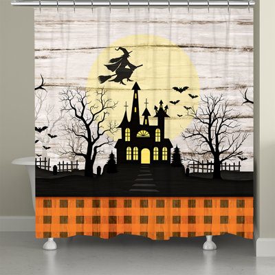 Romanzi Halloween Hauntings Shower Curtain