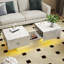 Table basse avec plateau coulissant, table centrale avec compartiment de rangement caché, table extensible pour le salon