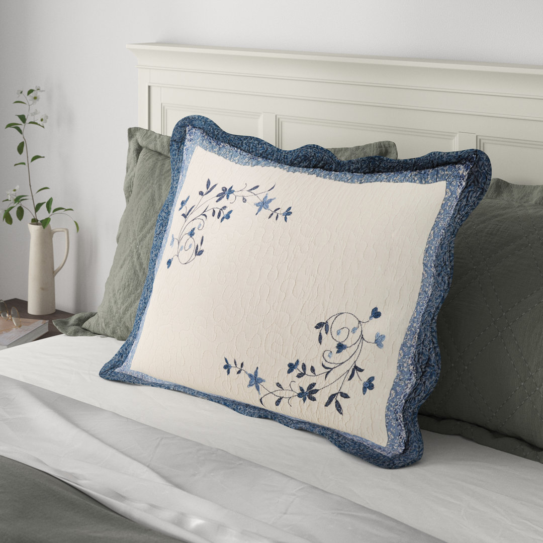 Simona Cotton Floral Sham Set Birch Lane™