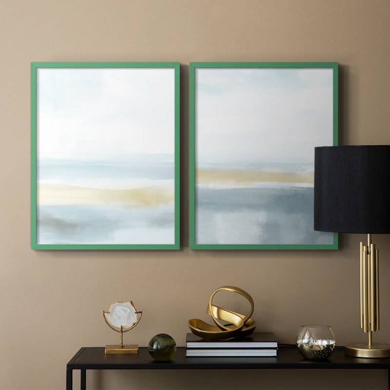 ABSTRACT Series DCCCLV III - Reproduction encadrée de qualité supérieure - prêt à être accroché - aucun clou requis - aucun clou requis