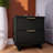 18" Nightstand in Black (2-Drawer)-2092196812