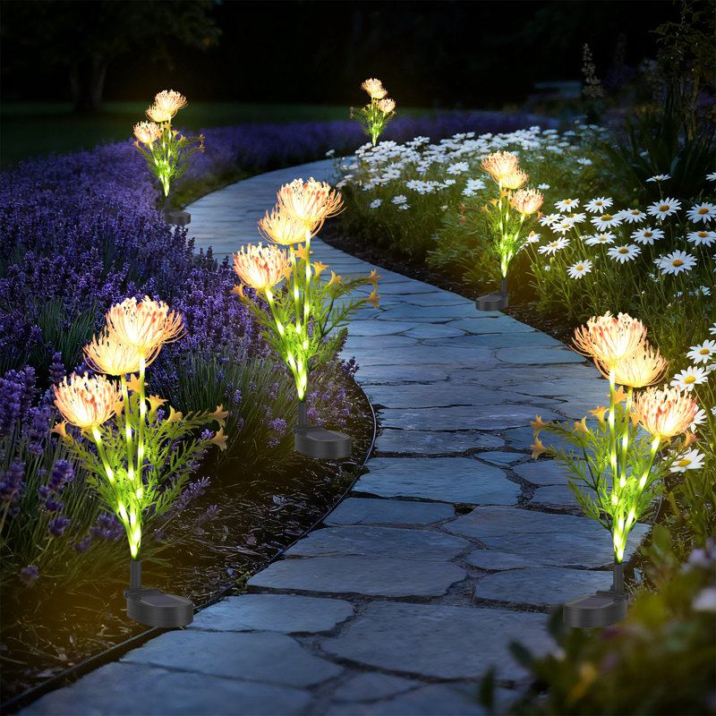 Paquet de 6 lys 3 lumières, Rose