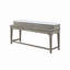 Ensemble de 4 tables de salle à manger Westin, tissu beige, finition marbre et chêne rustique