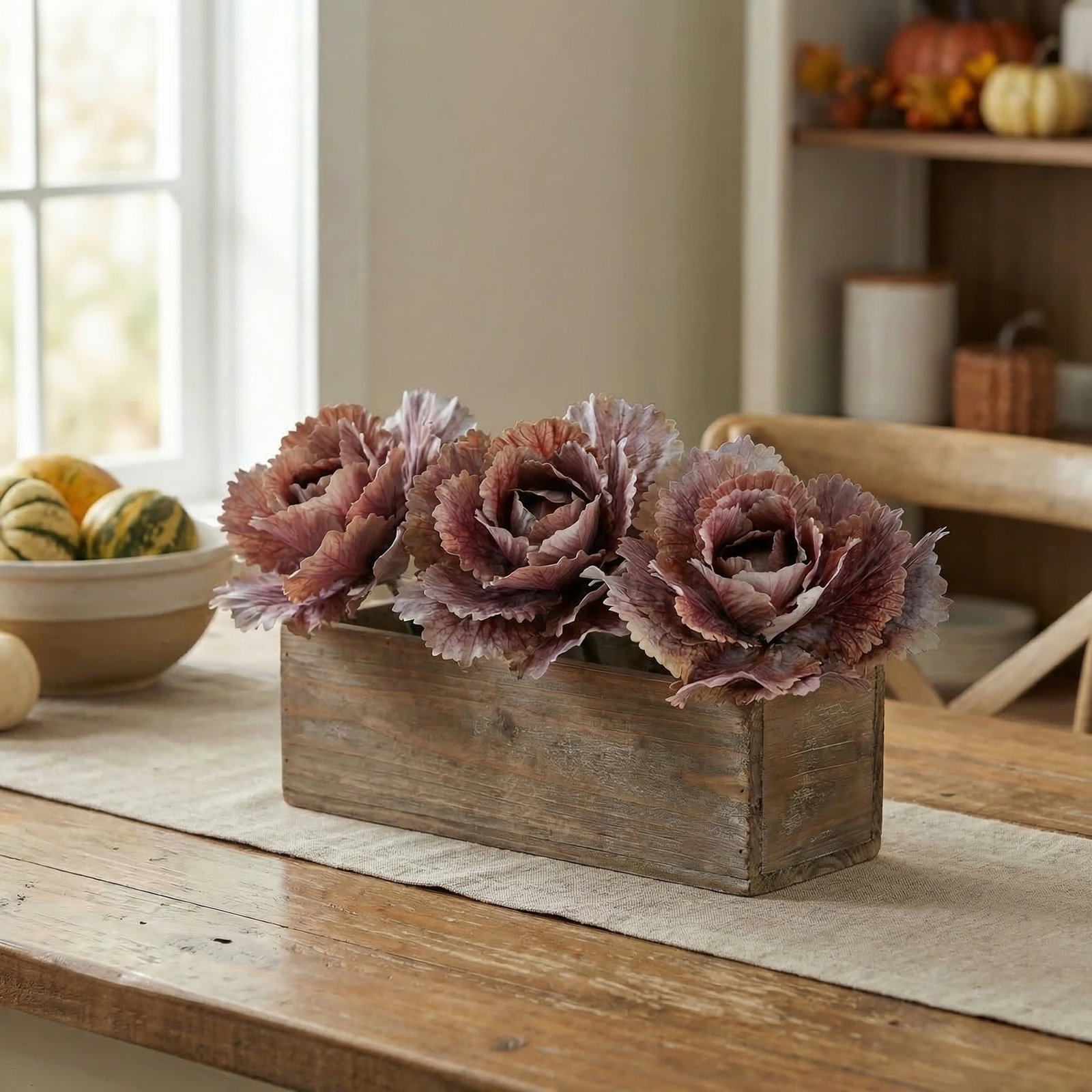 10" Autumn Cabbage Stem, Purple