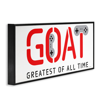 L'allume giclée encadrée par le gamer GOAT, design par Yass Naffas Designs