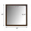Commode miroir noyer