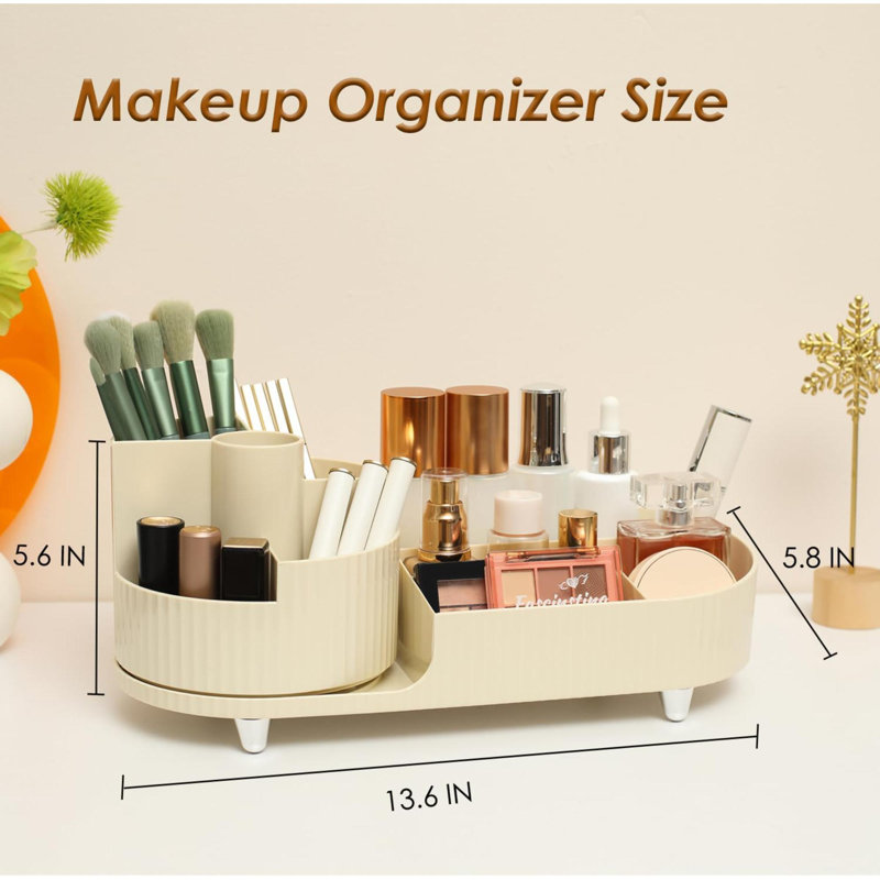 Organisateur de maquillage en plastique Zackarie, Crème