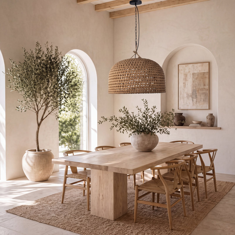Baldassarre - Light Matte Black Dome Pendant, 76" H x 21.65" W x 21.65" D