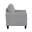 Mobilier de salon moderne avec coussins attachés en tissu texturé de couleur sable transitionnelle moderne-417548675