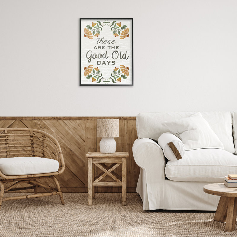 «Good Days Floral», art giclée par Arrolynn Weiderhold, Giclée encadrée noir minuit, H 30 po x l 24 po