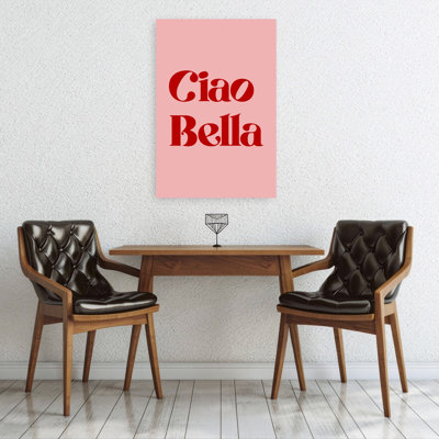 Ciao Bella Italian Minimalist Modern Playful Wall Art Print