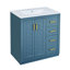 Meuble-lavabo de salle de bain avec lavabo, armoire de rangement de salle de bain à cadre en bois, meuble-lavabo autoportant avec tiroirs et portes à fermeture douce-2044854794