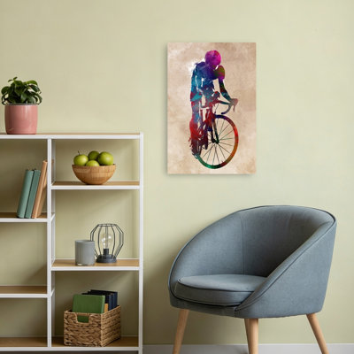 «Vibrant Cycling Sprint», art mural contemporain