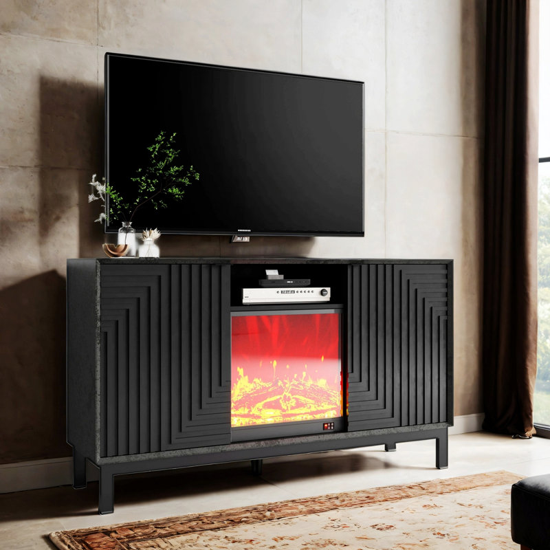 Meuble télé, meuble télé avec tiroir et tablette pour le salon