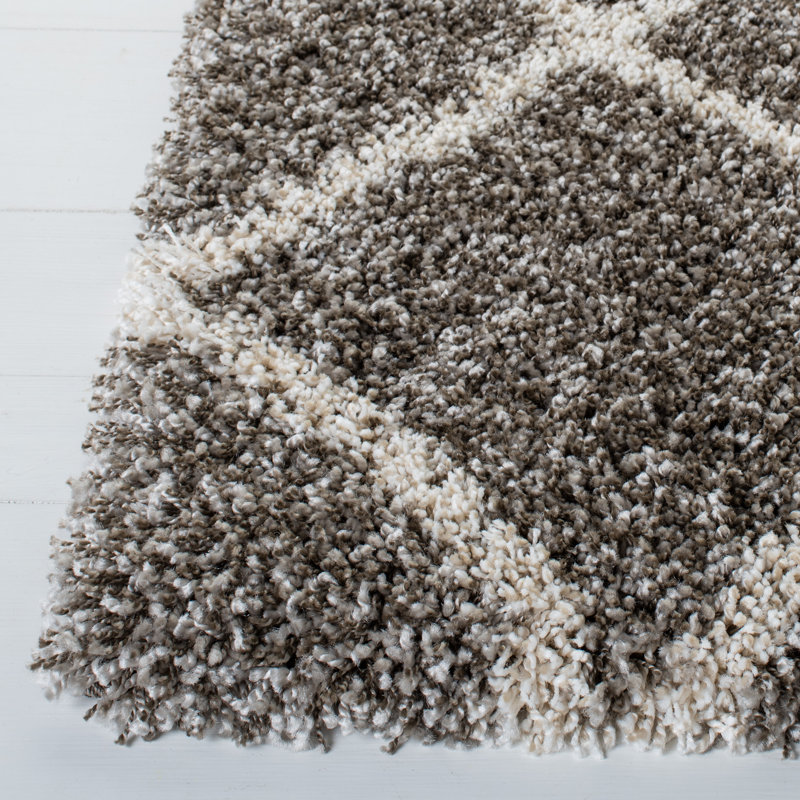 Hudson Shag Performance Geometric Rug, Square 7'