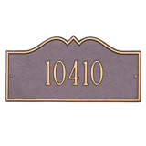 Hillsboro 1-Line Wall Address Plaque