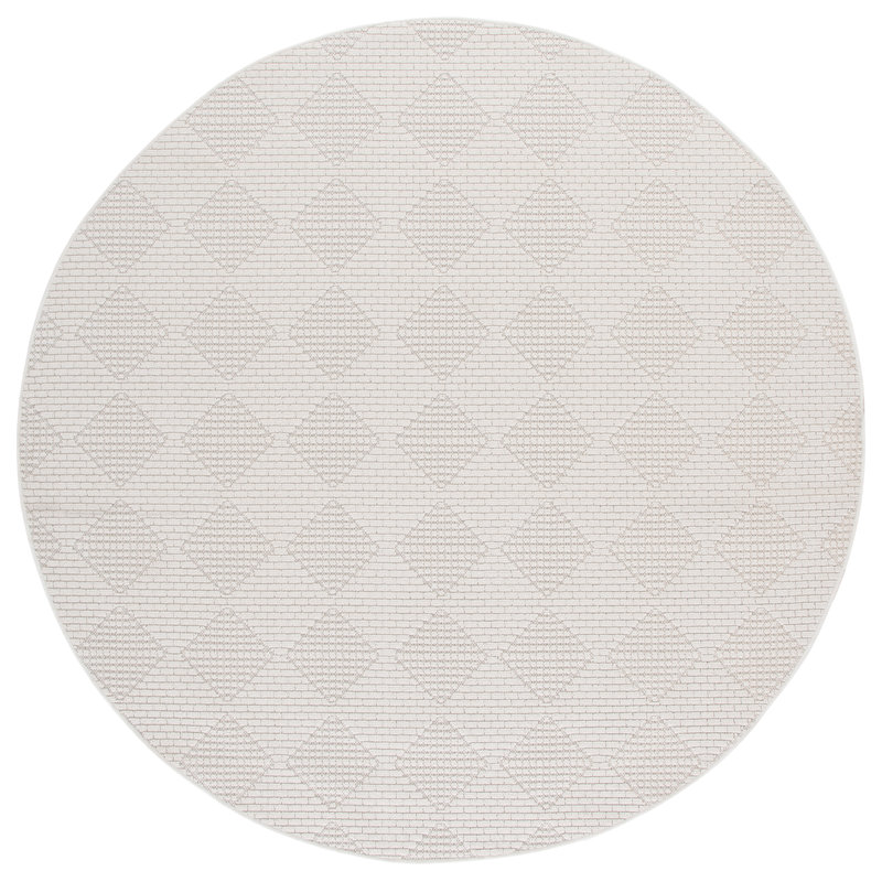 Veranda Performance Solid Color Indoor Rug, Round 6'7"