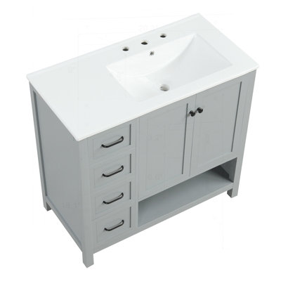 Meuble-lavabo 36 po avec comptoir d'évier