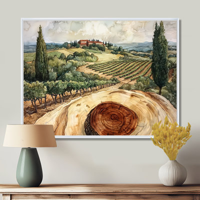 Winn - Art mural de vignoble pour le salon