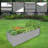 8X3X2Ft Galvanized Raised Garden Bed Kit Retangular Metal Ground Planter Box Outdoor Bottomless Planter Raised Beds For Vegetables Flowers Herbs Fruits, Gray-1065751589