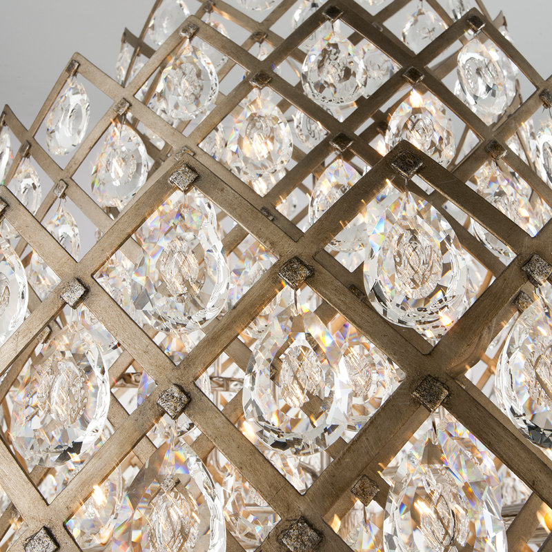 Vienna Bronze and Crystal 7-Light Tiered Chandelier