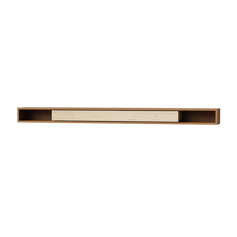 Wood Floating Shelf, 15.3cm H x 137.5cm W x 10.2cm D