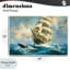 Plaque murale Clipper Ship & The Whale, design par Tina LeCour-754726797