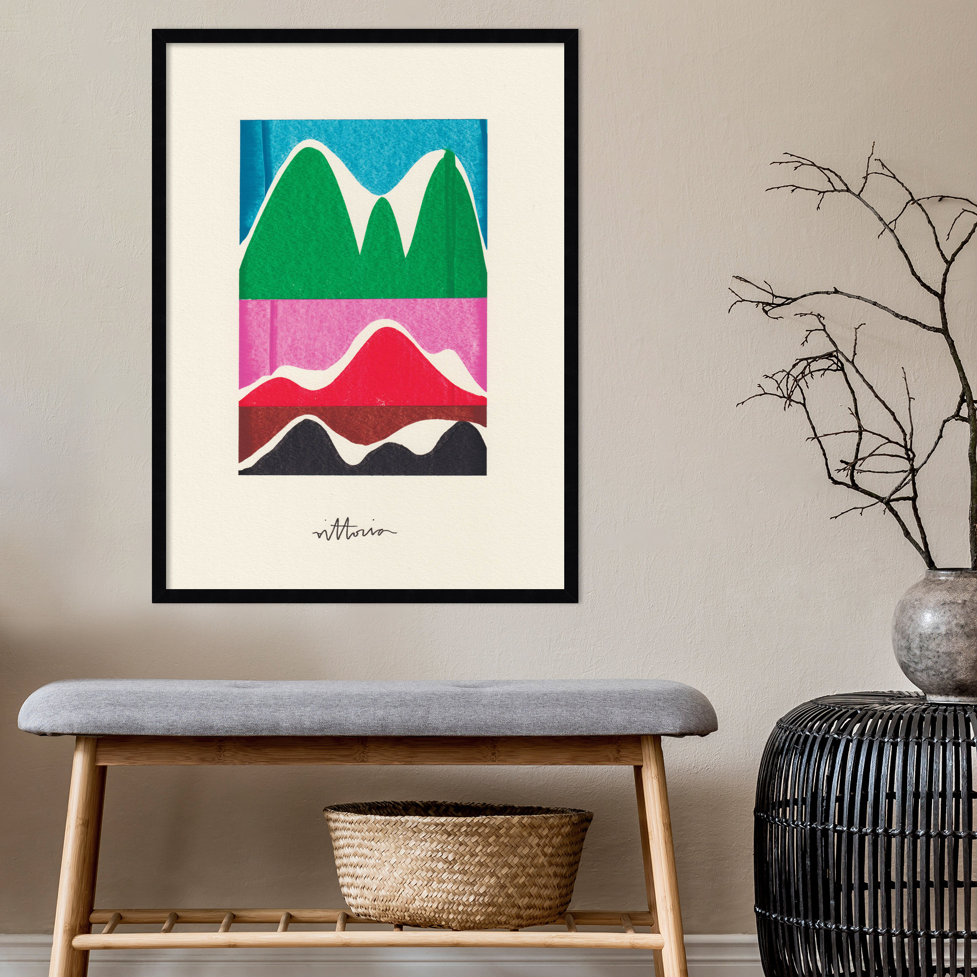 Olav Beyond Our Wildest Dream by - Picture Frame Graphic Art, 19" W x 25" H x 1" D, Black Framed