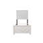 Lit simple en bois gris et moderne