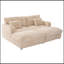 Double chaise longue avec deux coussins de soutien, ports USB et porte-gobelets-1850573401