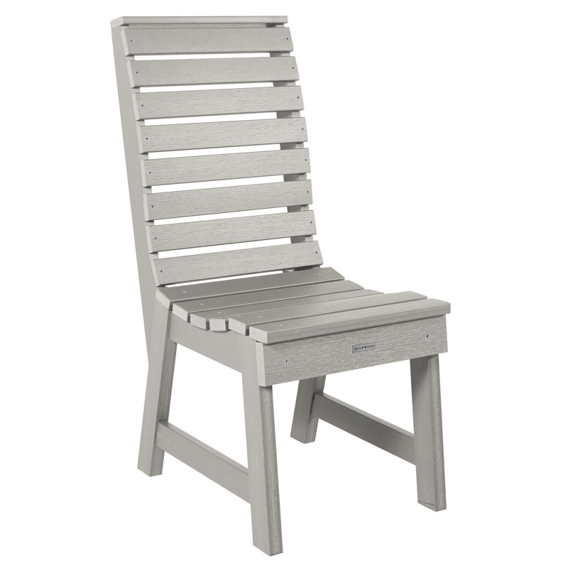 Chaise de salle à manger sans accoudoirs Weatherly, Gris clair