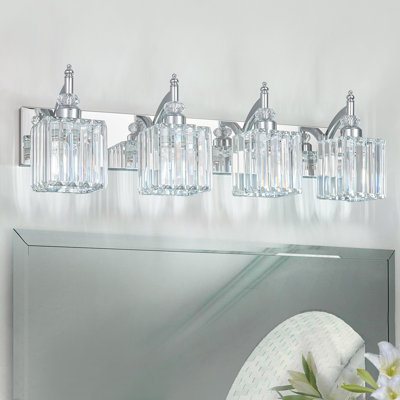 Luminaires de salle de bain en cristal - Luminaires de salle de bain modernes sur miroir