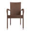 Chaises en osier Morgan, empilables, sans assemblage, structure en acier thermolaqué - 4 pièces-42186686