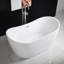 Baignoire de trempage autoportante en acrylique à double fond antidérapant 59 po x 28,75 po Vital-681106052-779439553