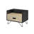 Fienley 1-Drawer Nightstand in Oak/Black