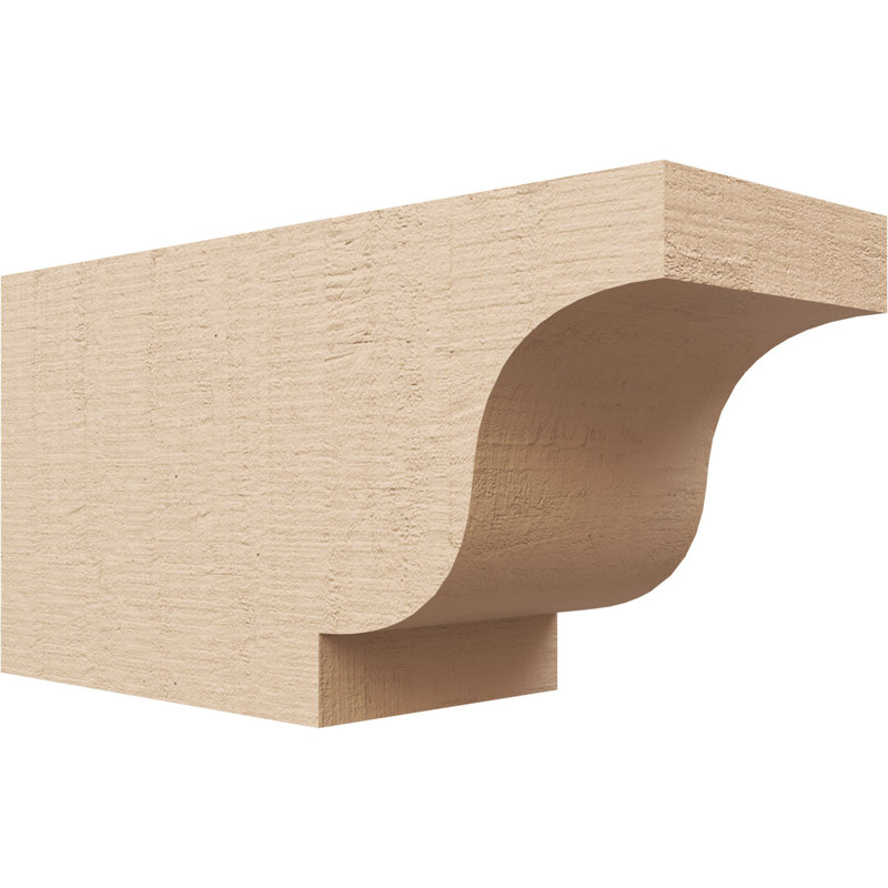 Queue de chevron Newport Woodgrain TimberThane, brun clair apprêté, H 8 po x l 16 po x P 6 po