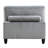 4 Modular Sectional In Gray Corduroy, Solid Wood Frame, Loose Pillow Covers , Corduroy Upholstery, Construction