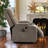 Harvey 39.76" W Oversize Velvet Power Liftable Glider Reclining with Massager and Heated Cushion-802560740